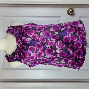 Banana Republic Ruffle Neck Silkey Blouse